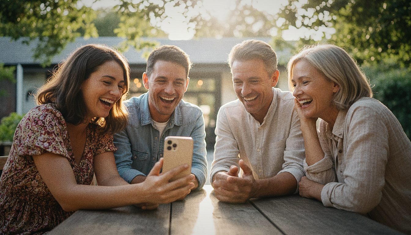 Personas organizando una quedada por WhatsApp en Barcelona